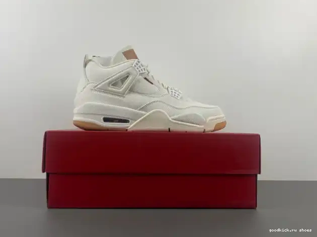 Cheap Air Levi's Jordan 4 AO2571-100 'White' x 0623